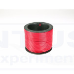 Rollo cable flexible rojo, 25m