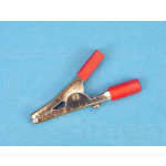 Pinza cocodrilo toma 4 mm roja (10x)