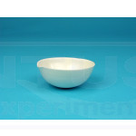 Cápsula porcelana fondo redondo, 110 mm Ø