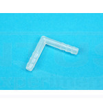 Conector en L, para tubo de 7 a 8 mmØ int