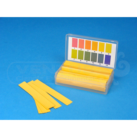 Papel indicador pH 1-14, 200 tiras