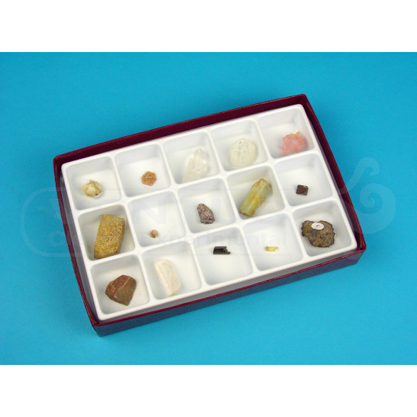 Colección cristalización de minerales