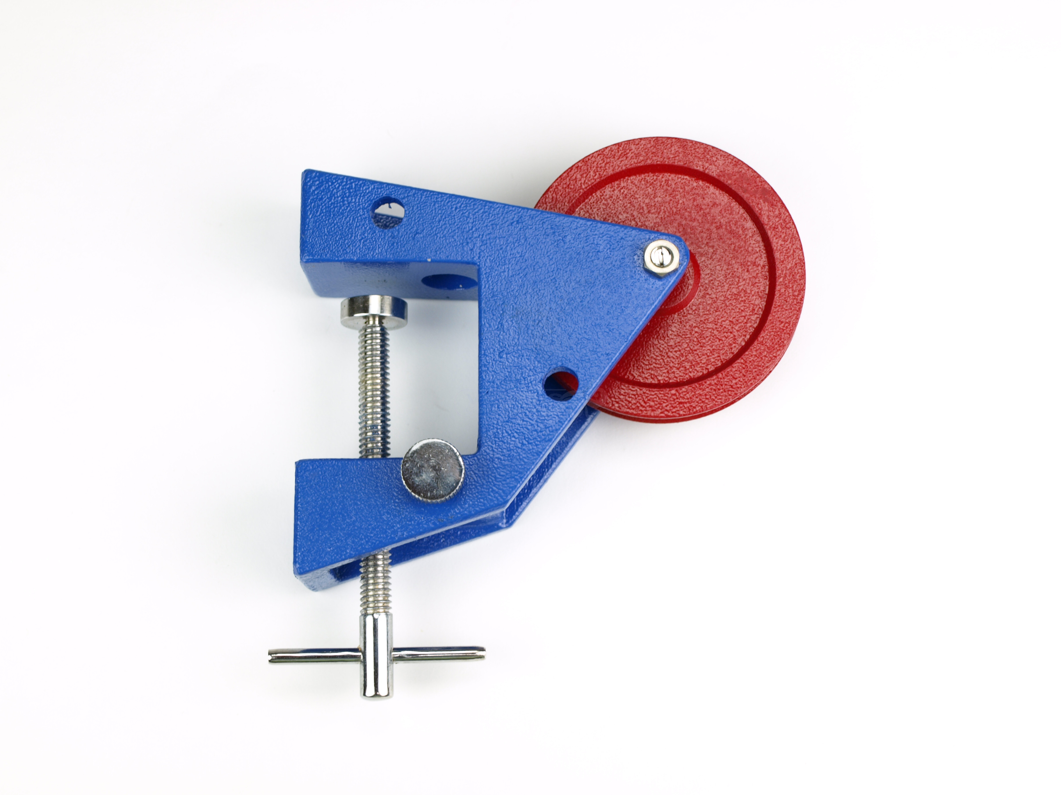 Polea con pinza de mesa