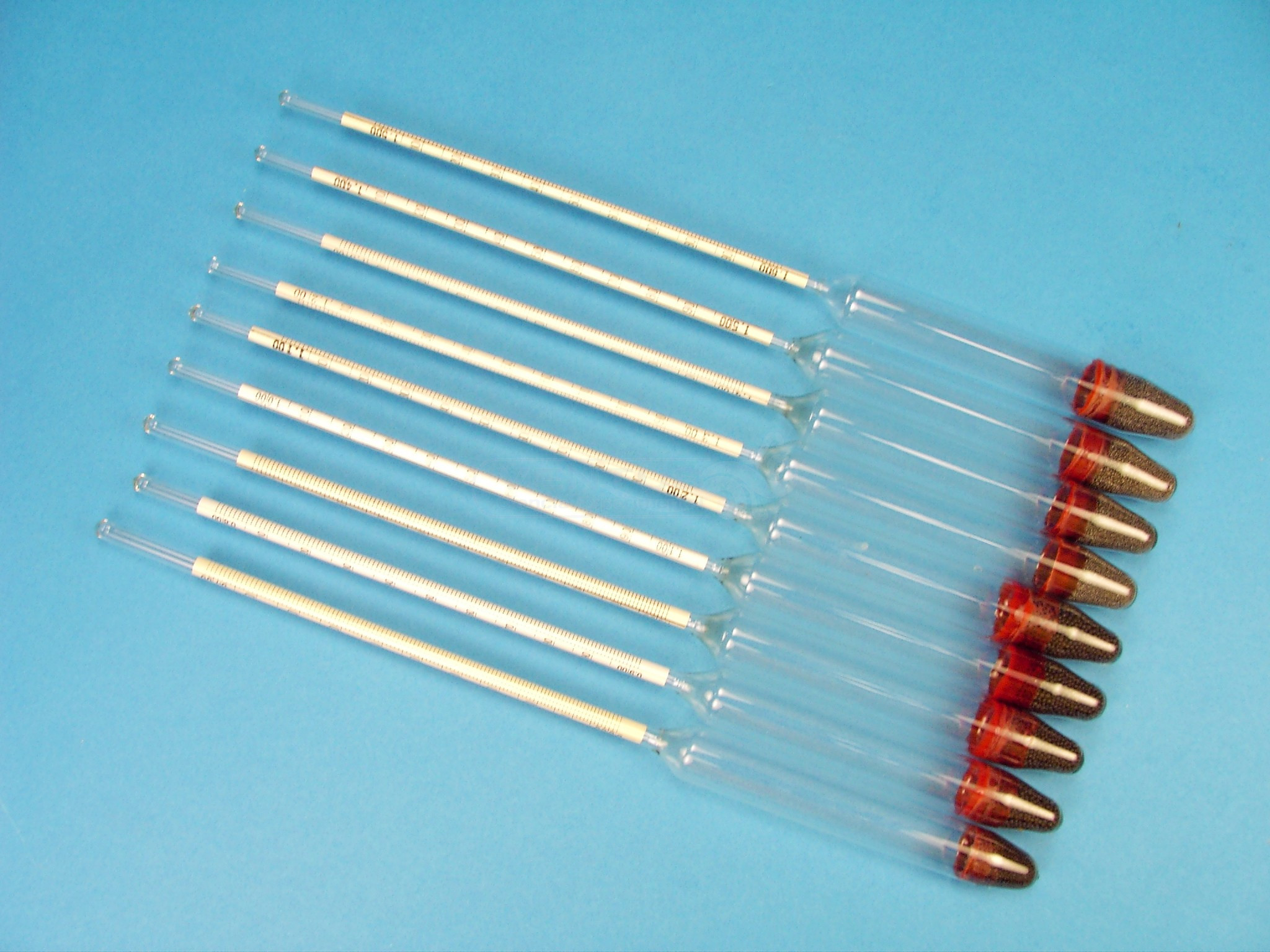 Juego de 9 densímetros