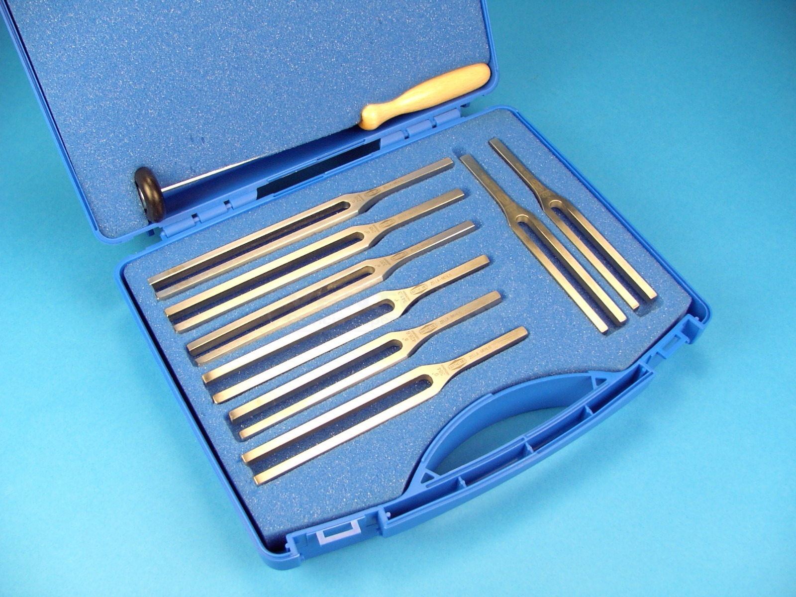 Juego de 8 diapasones con macillo