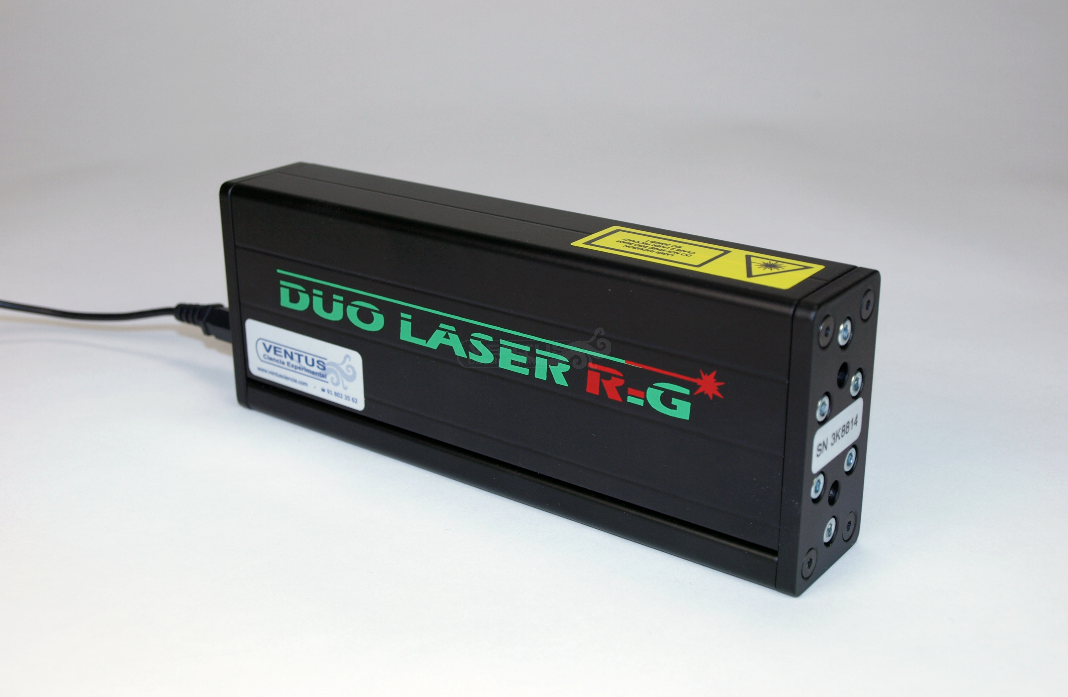 Diodo láser didáctico verde y rojo