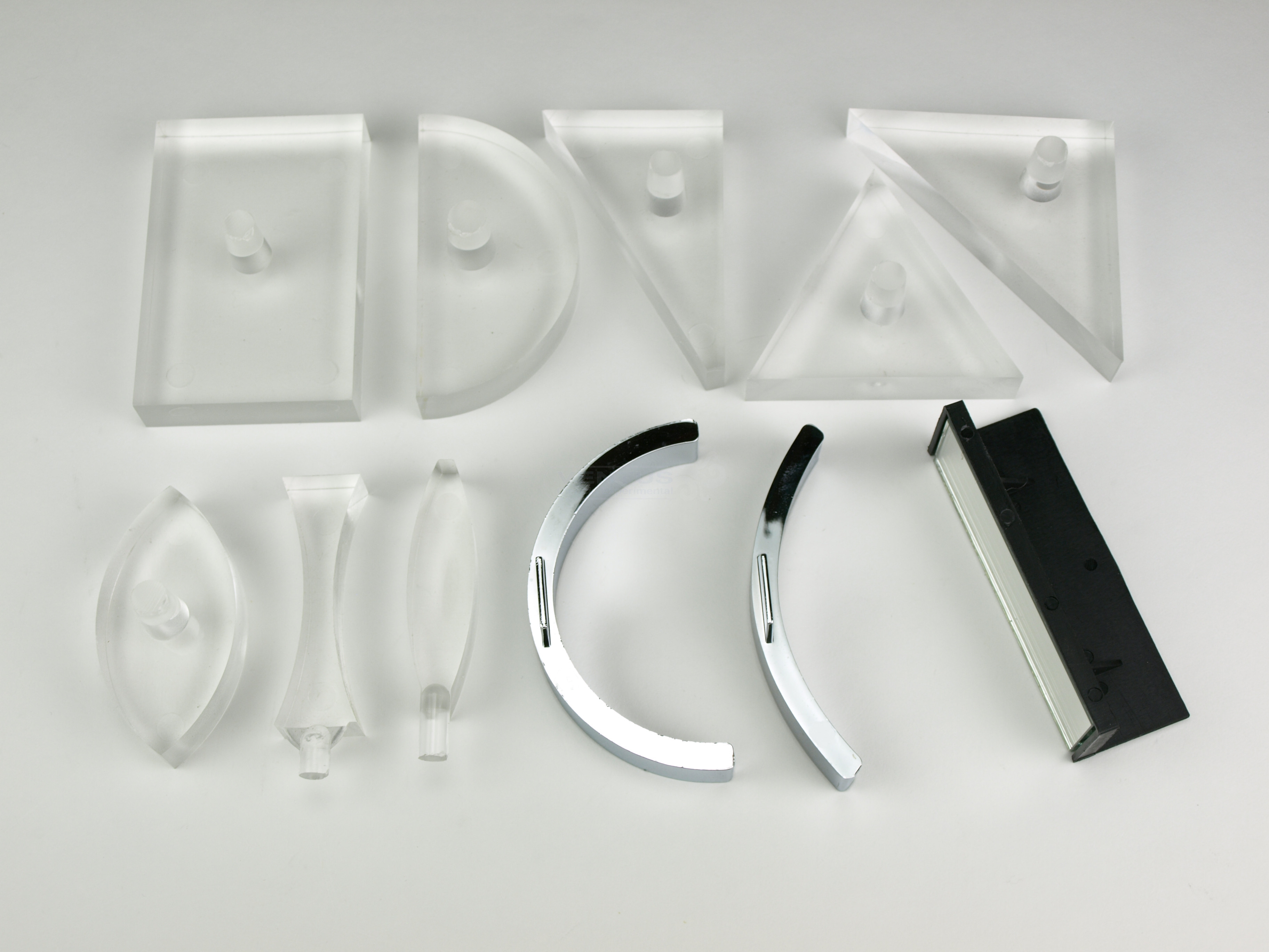 Juego de lentes y espejos