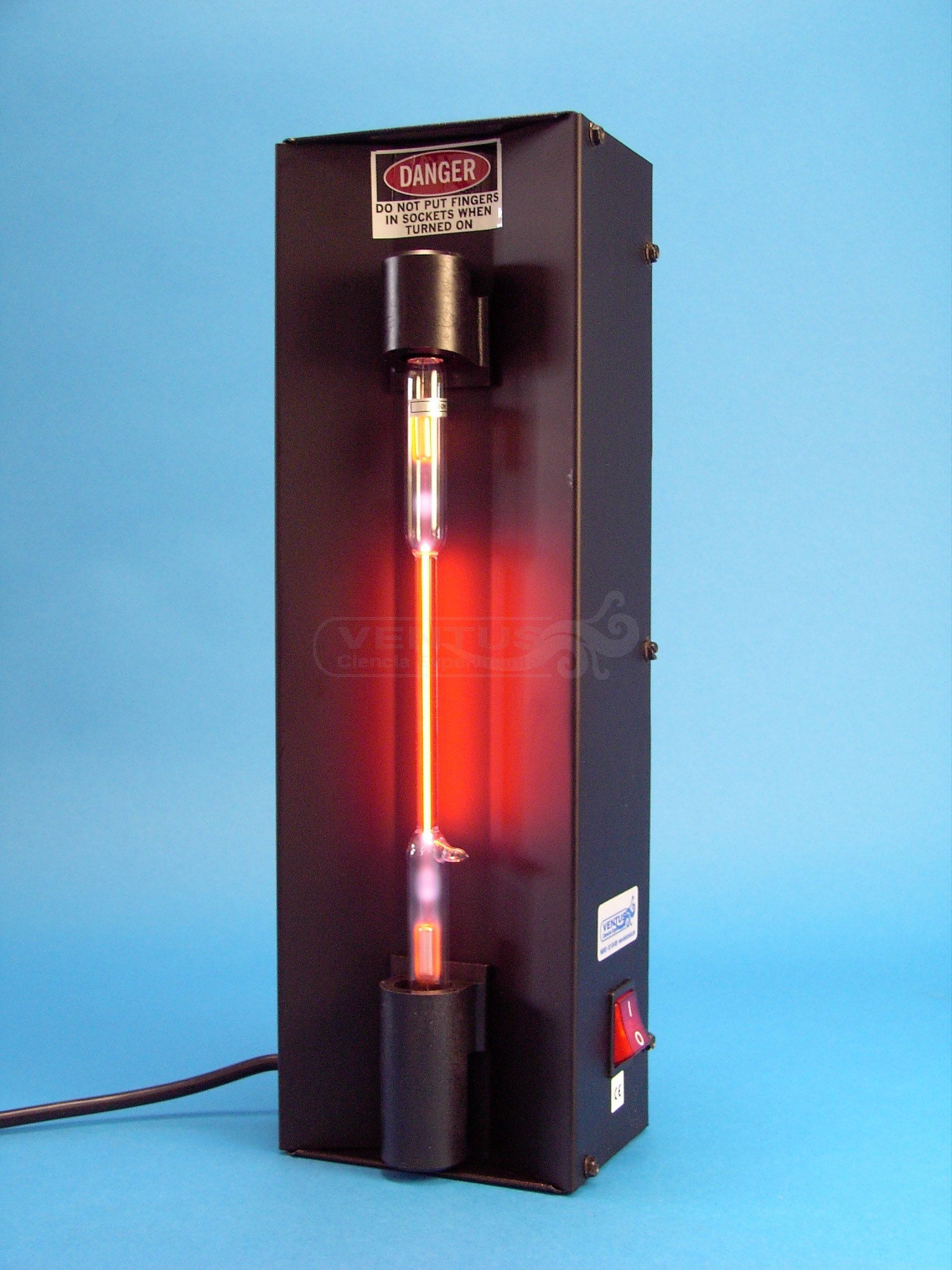 Fuente soporte para tubos espectrales