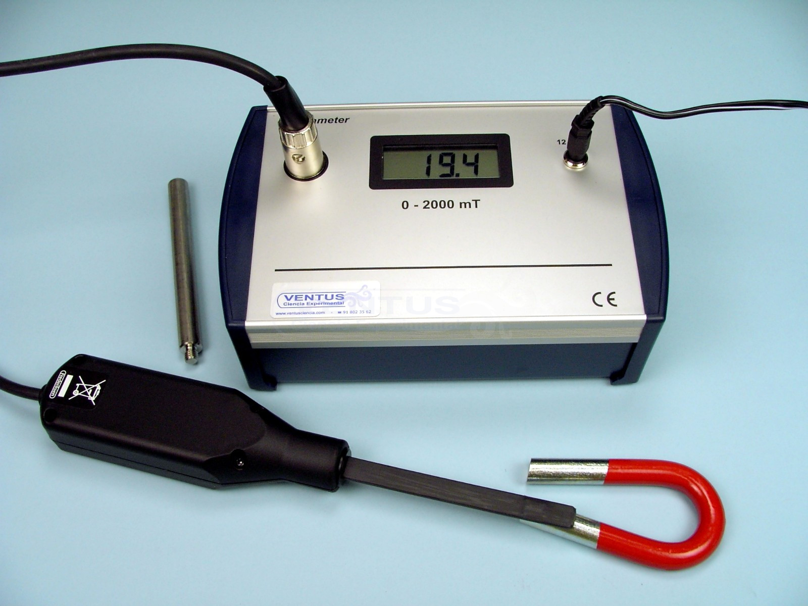 Teslámetro con sonda tangencial