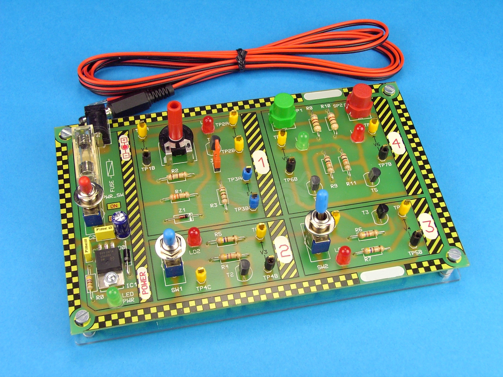 Módulo didáctico Transistores PNP y NPN