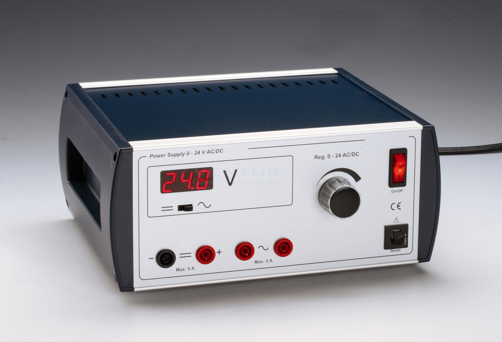 Fuente alimentación 0-24 VCC y CA / 5 A