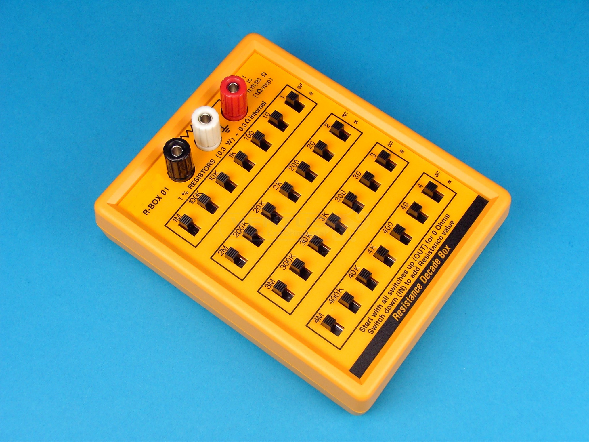 Caja de décadas de resistencia