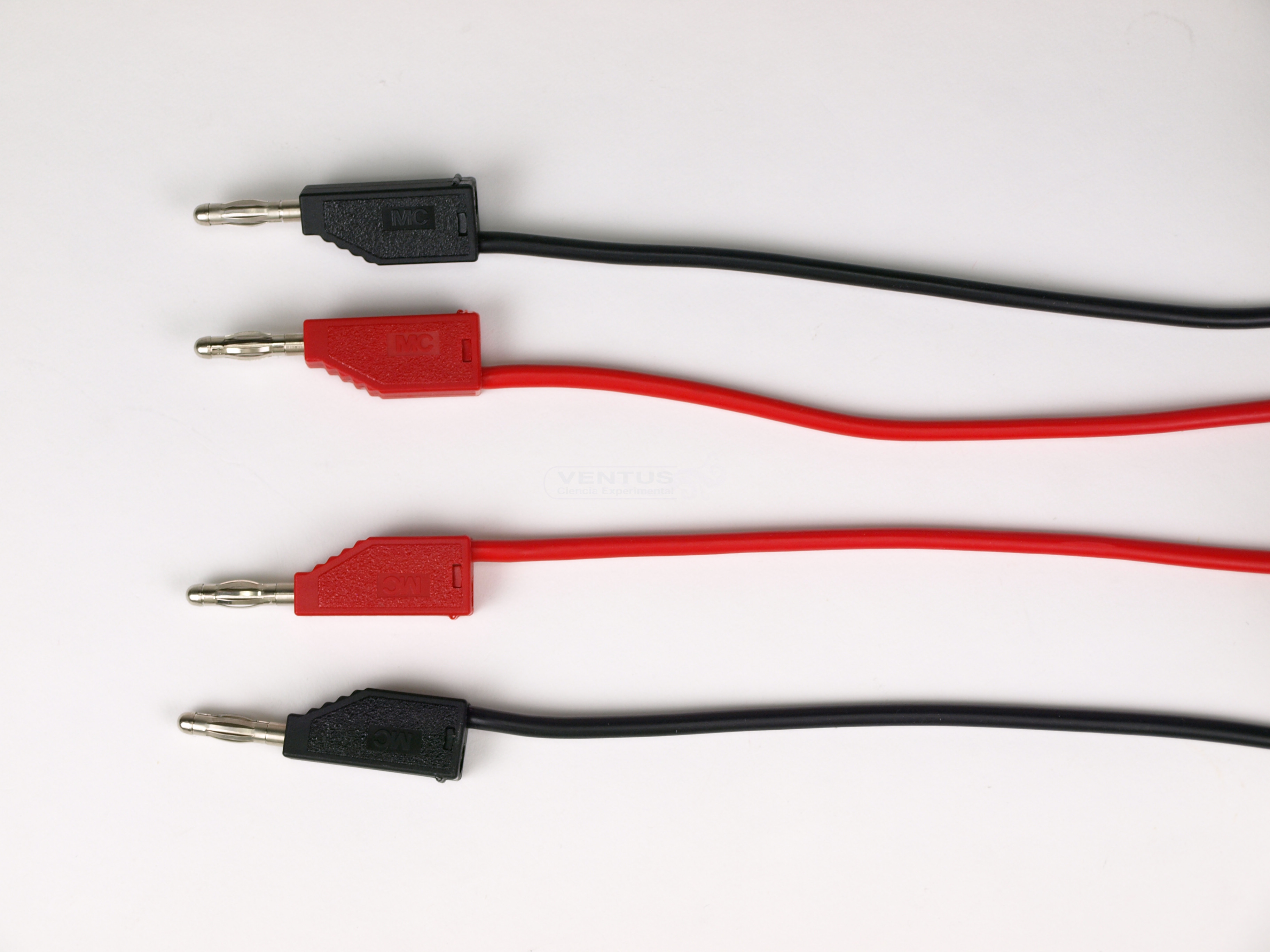 Cable con bananas negro, 25 cm