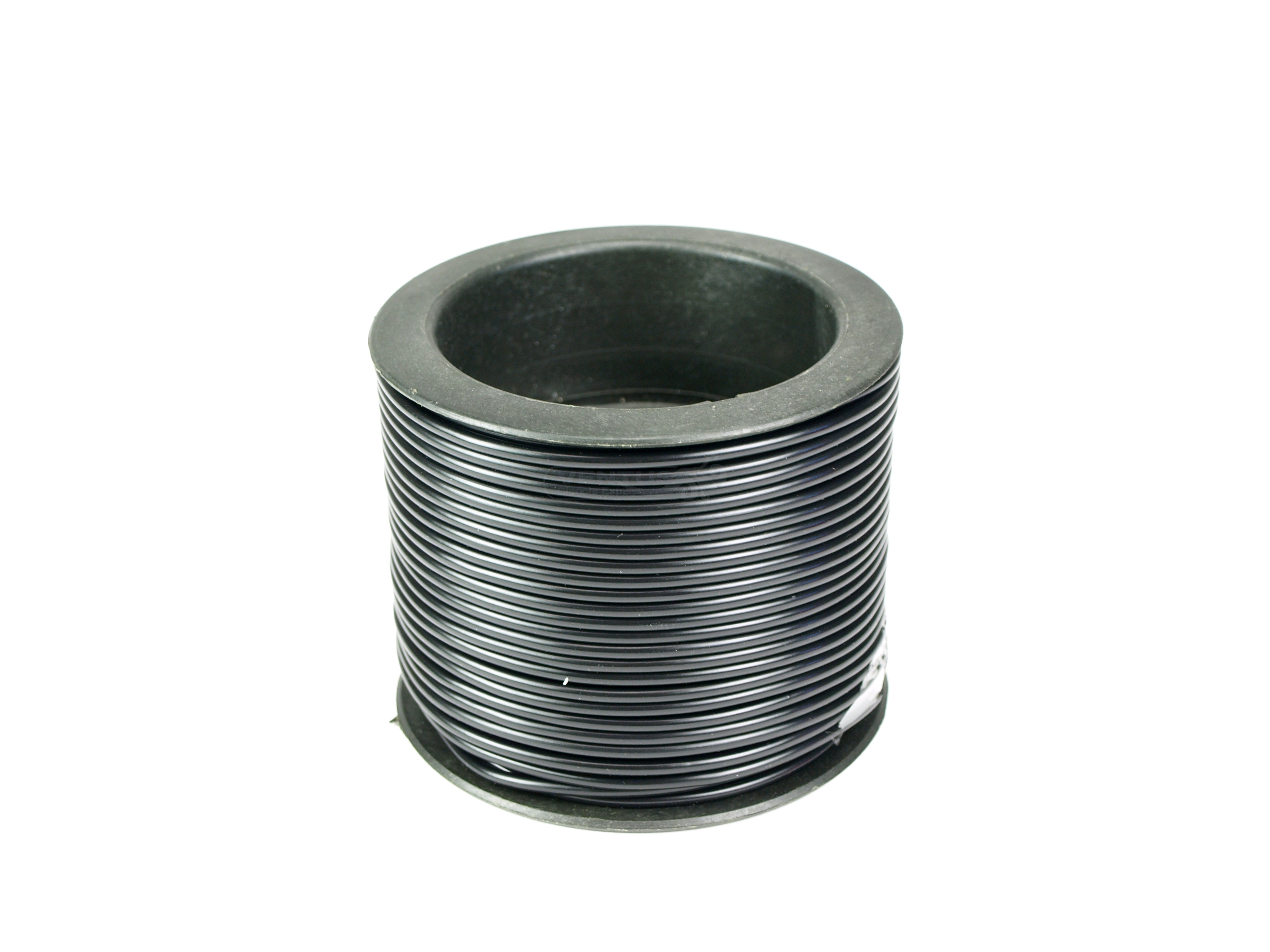 Rollo cable flexible negro, 25m