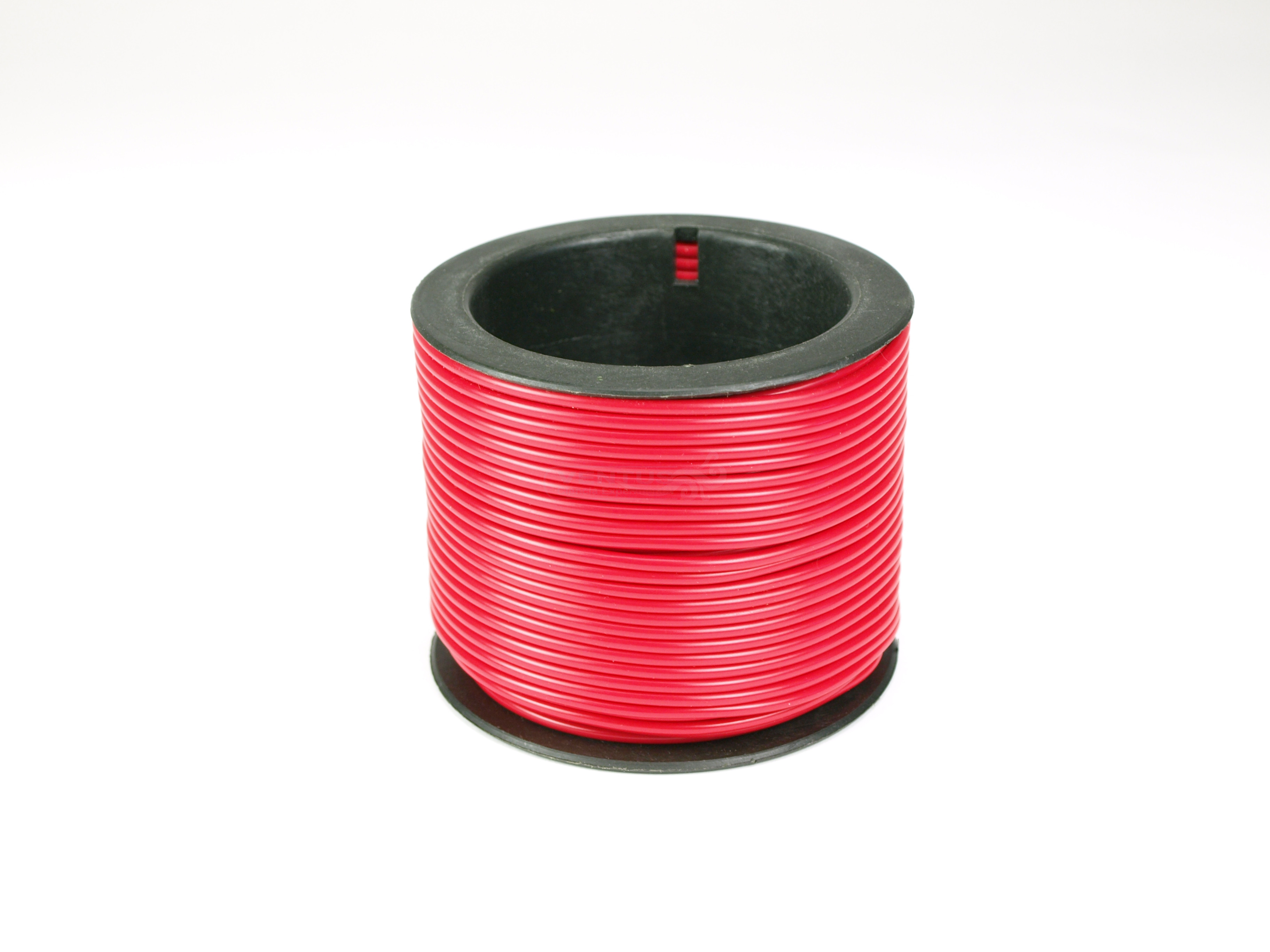 Rollo cable flexible rojo, 25m