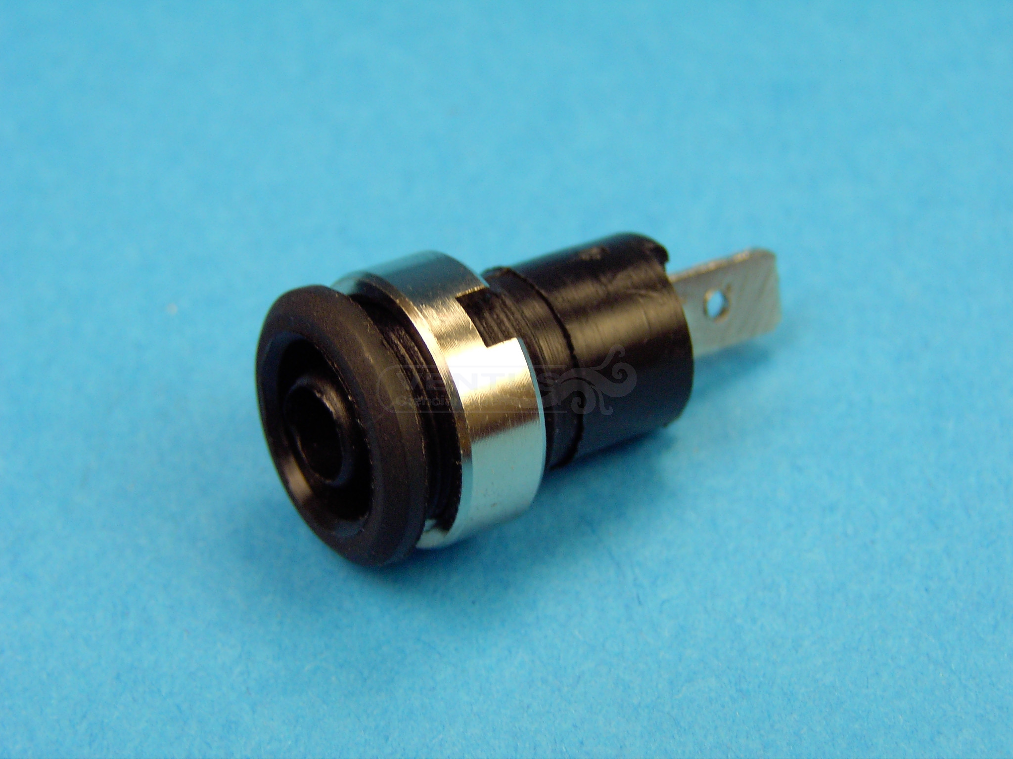 Hembrilla seguridad 4 mm, roja (5x)