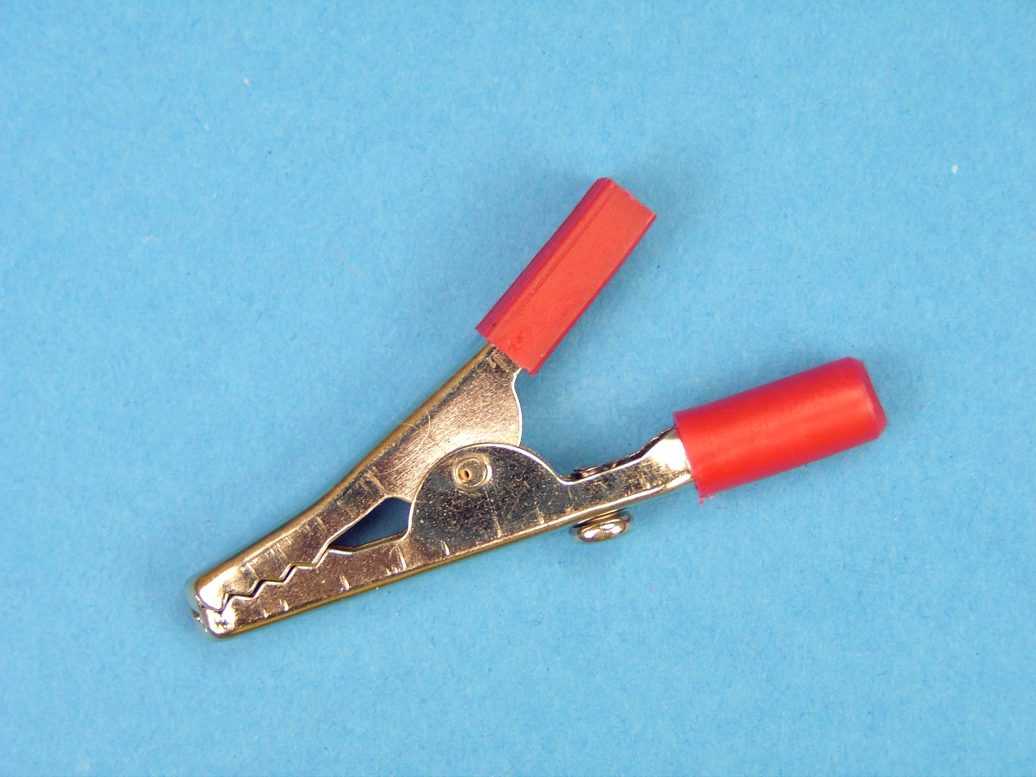Pinza cocodrilo toma 4 mm roja (10x)
