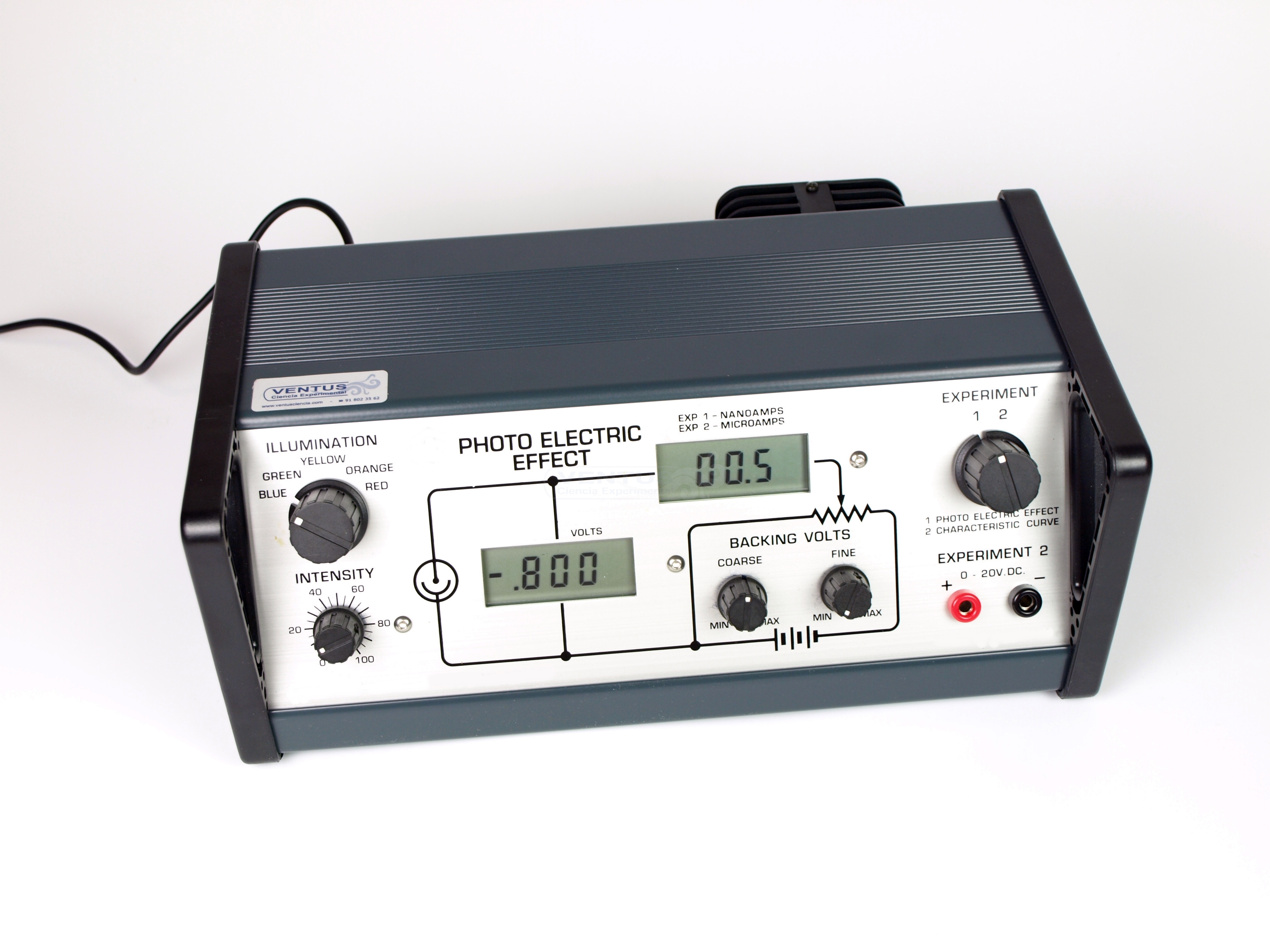 Aparato para efecto fotoeléctrico 