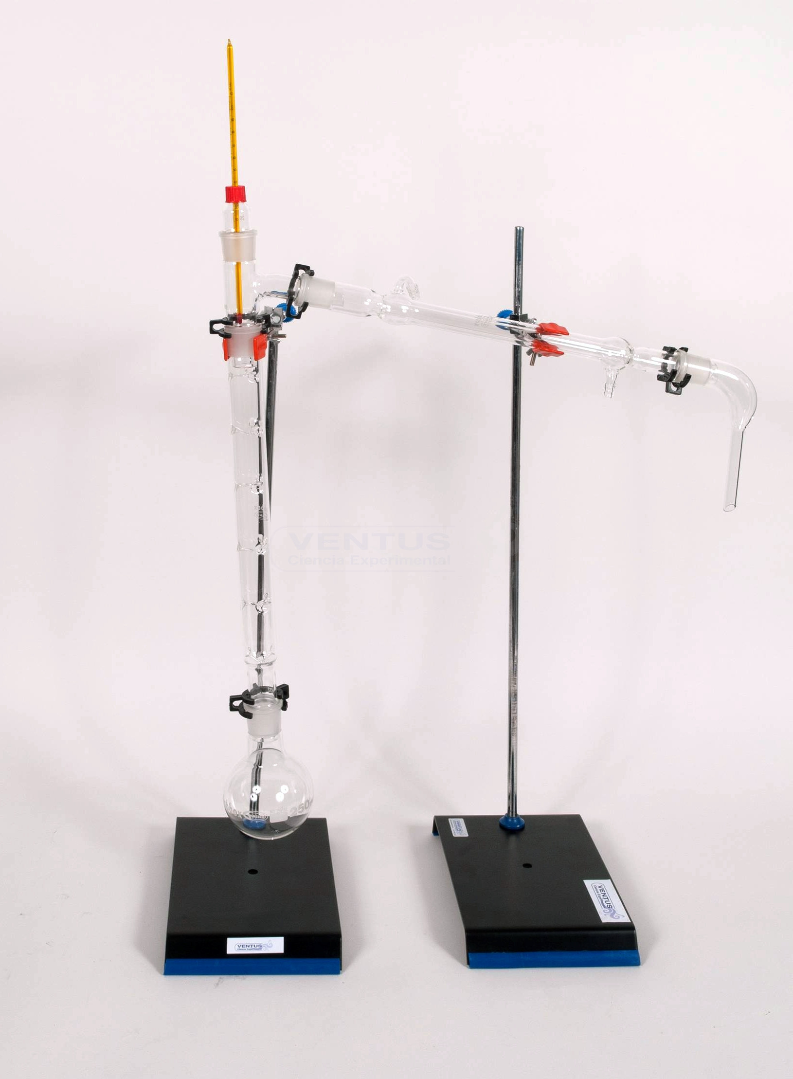 Montaje de destilación fraccionada Montaje de destilación fraccionada