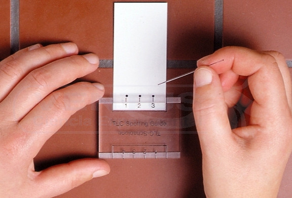 Plantilla para aplicación de muestras