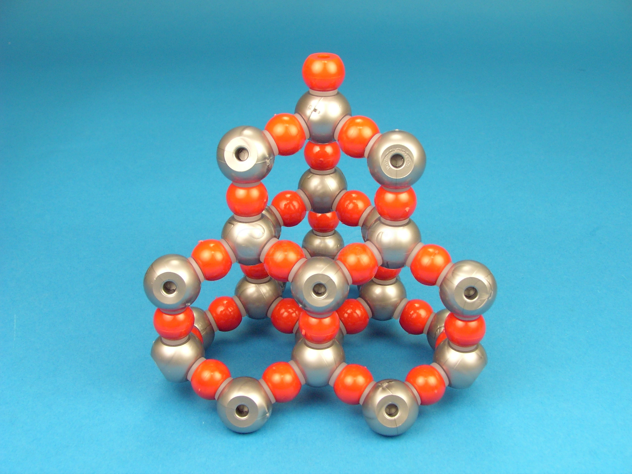 Red cristalina de SiO2 (tipo diamante)