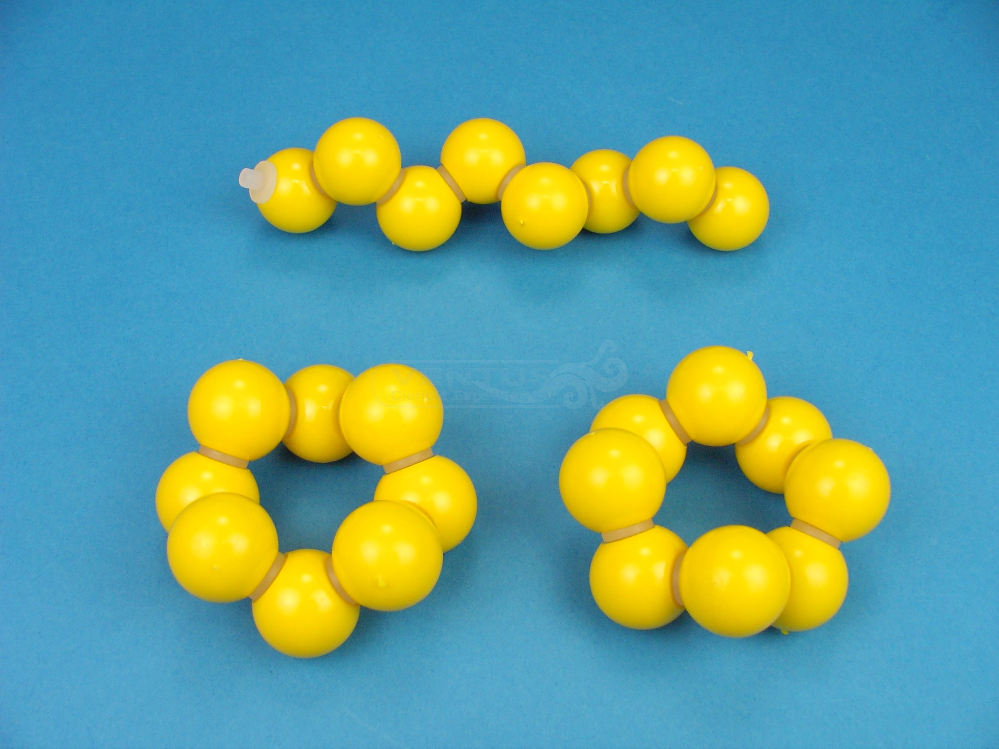 Red cristalina de Azufre 3 moléculas S8