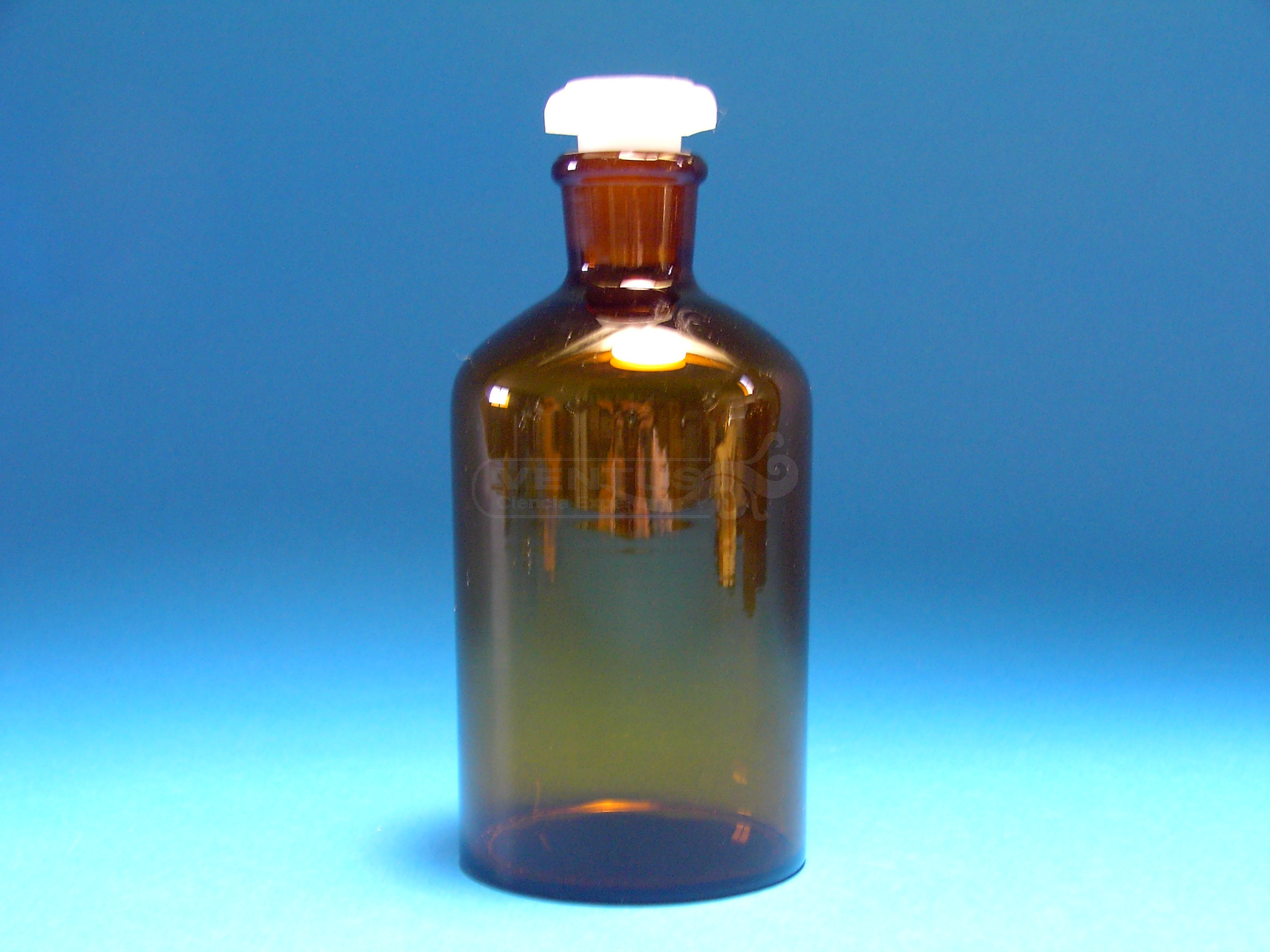 Frasco boca estrecha ámbar, 500 ml