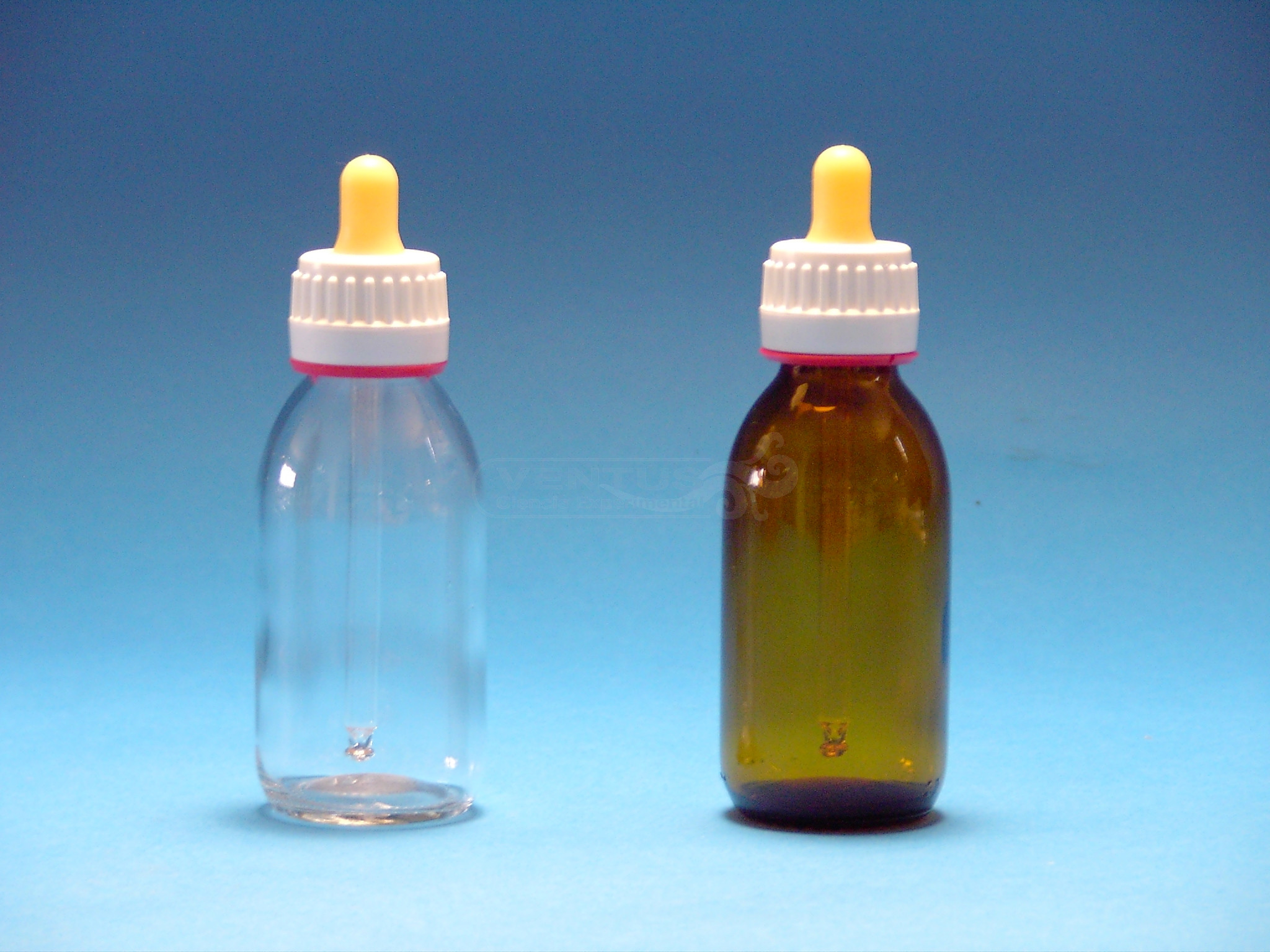 Frasco cuentagotas transparente con tetina, 60 ml