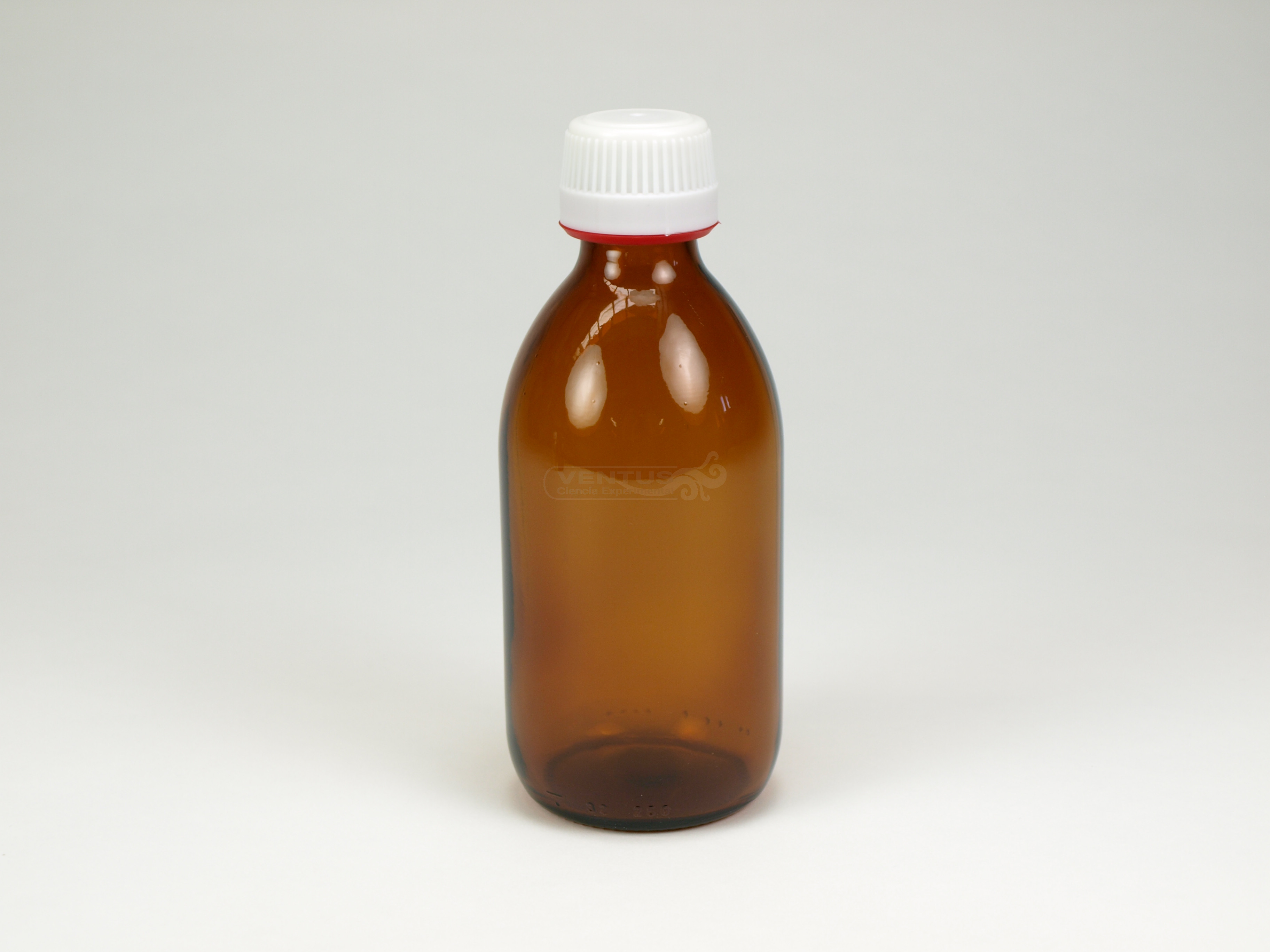 Frasco tapa rosca ámbar, 250 ml