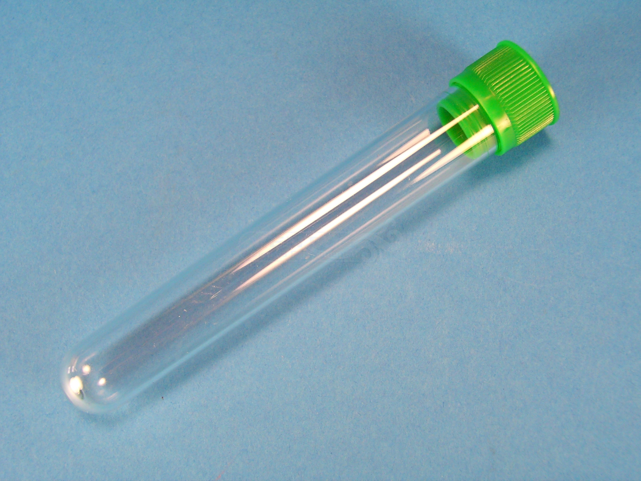 Tubo poliestireno y tapón, Ø16x100 mm (100x)