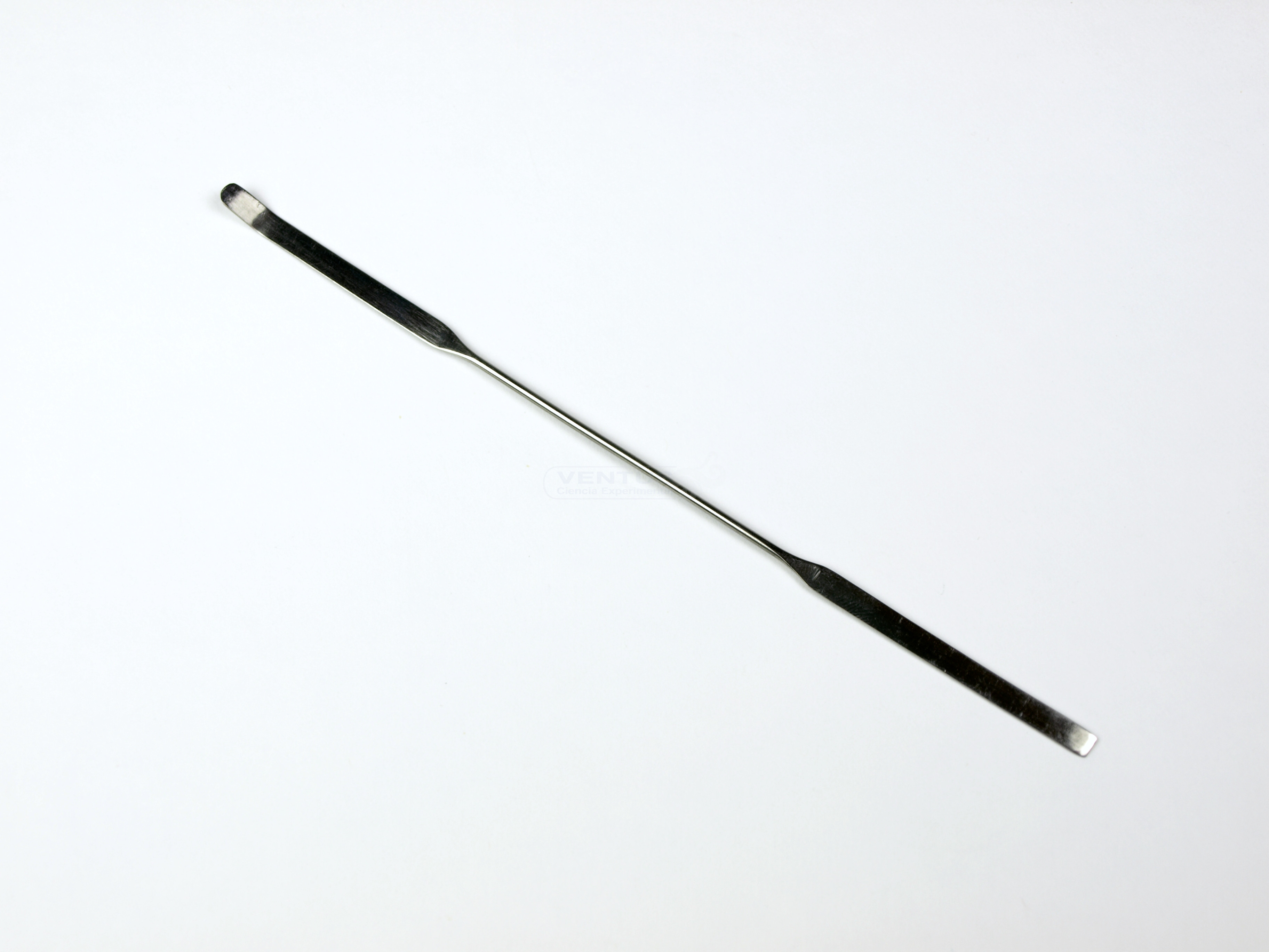 Microespátula doble plana, l=150 mm