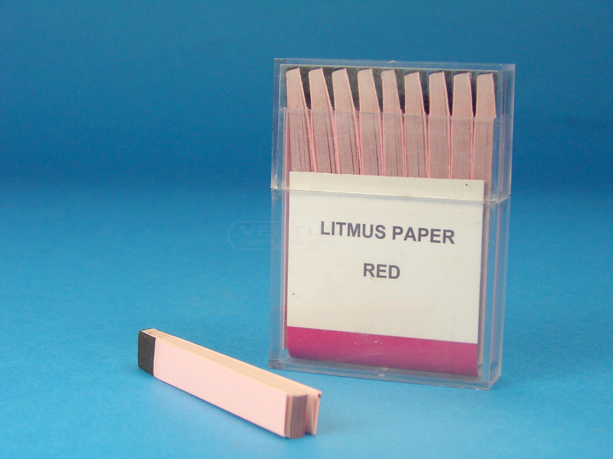 Papel indicador Tornasol rojo, 200 tiras