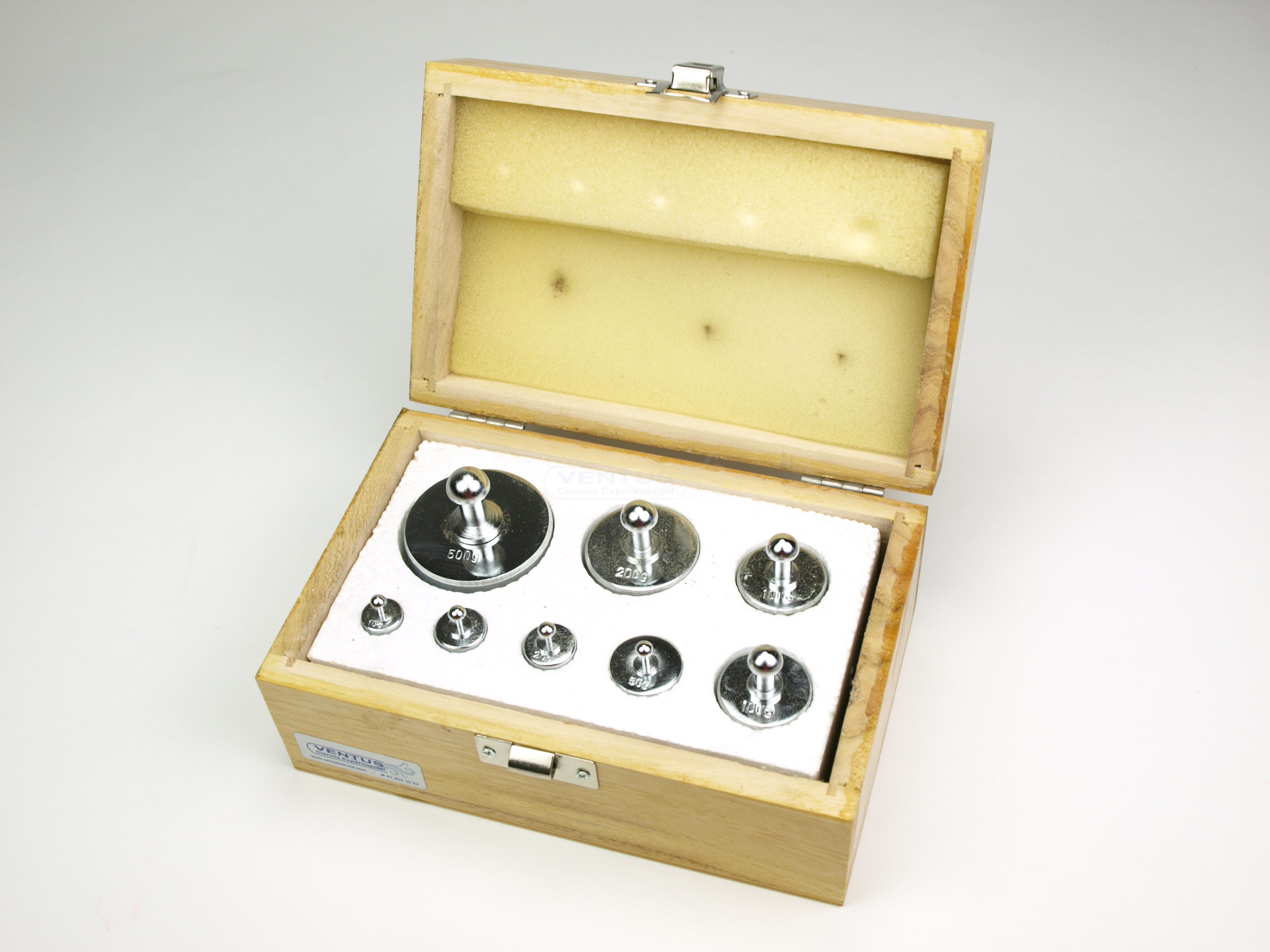 Juego de pesas 10 g a 1000 g