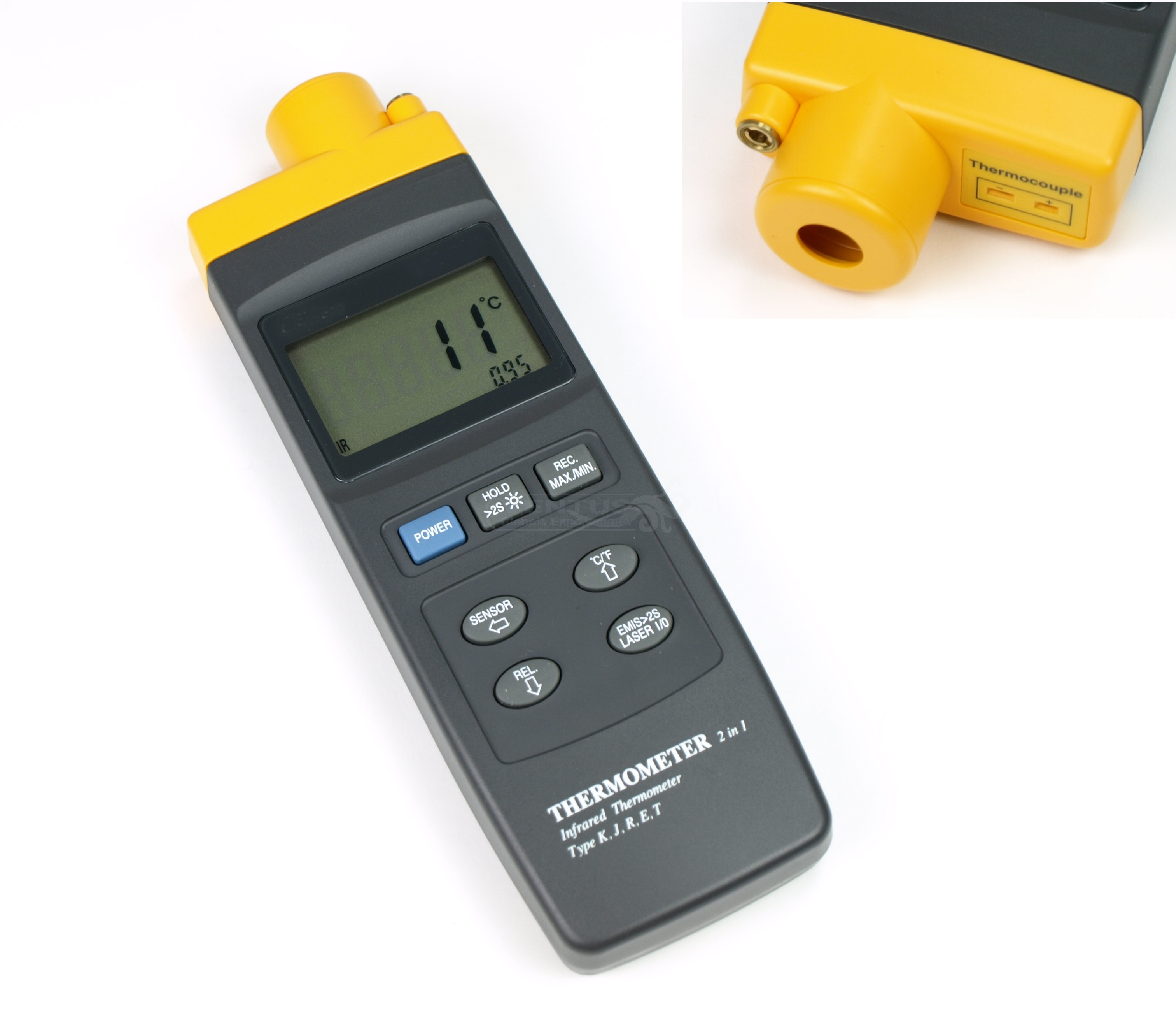 Termómetro digital por infrarrojos