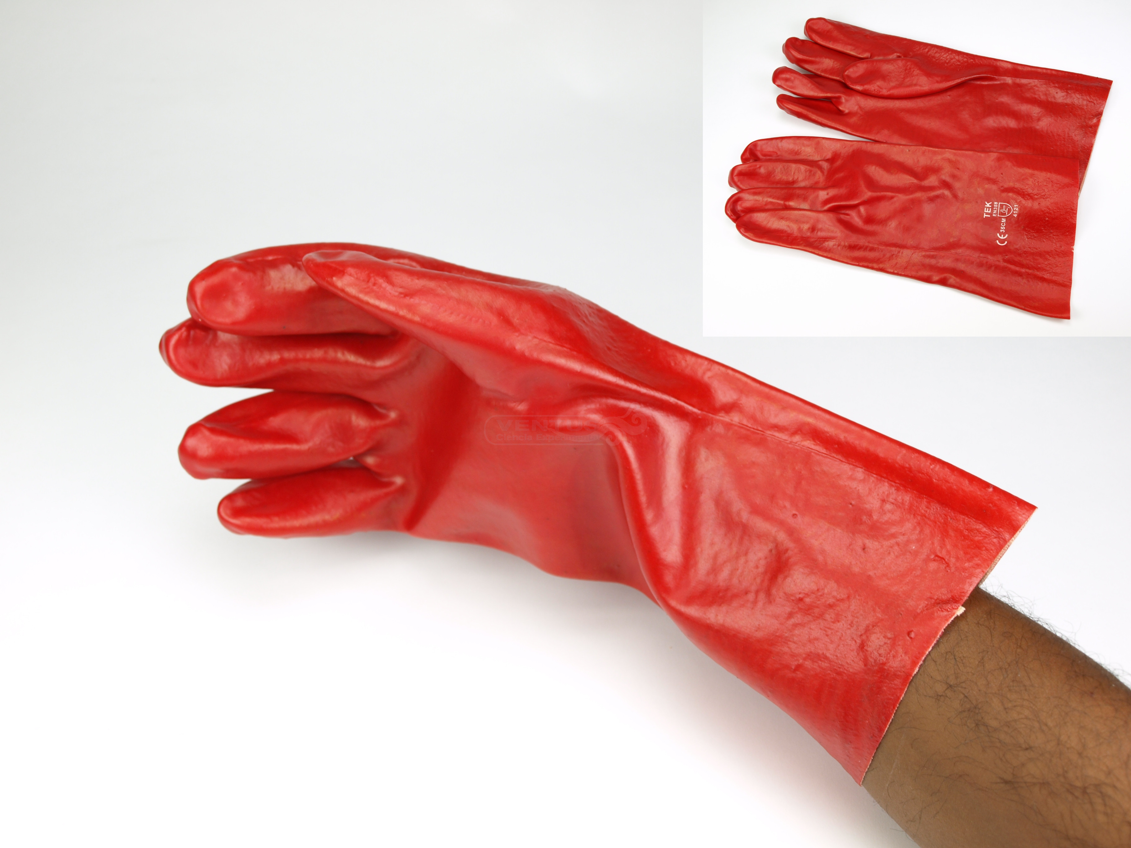 Guantes protectores antiácido, par