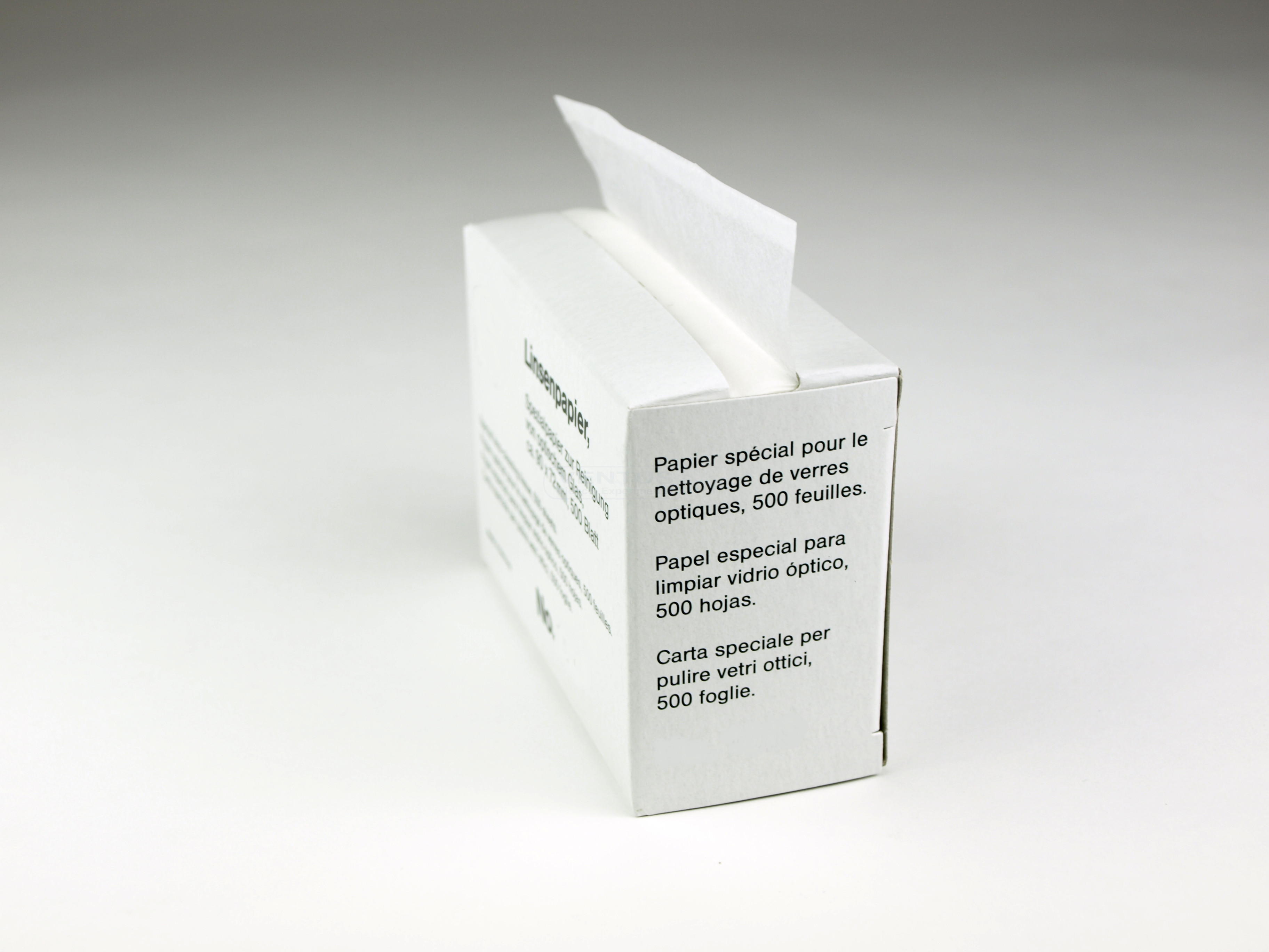 Papel para limpiar lentes