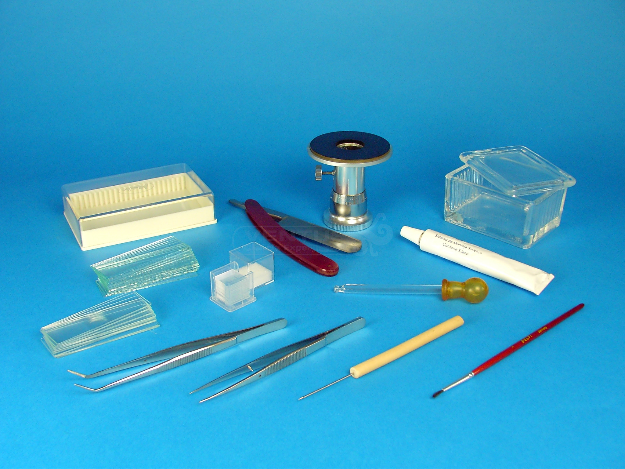 Equipo montar preparaciones