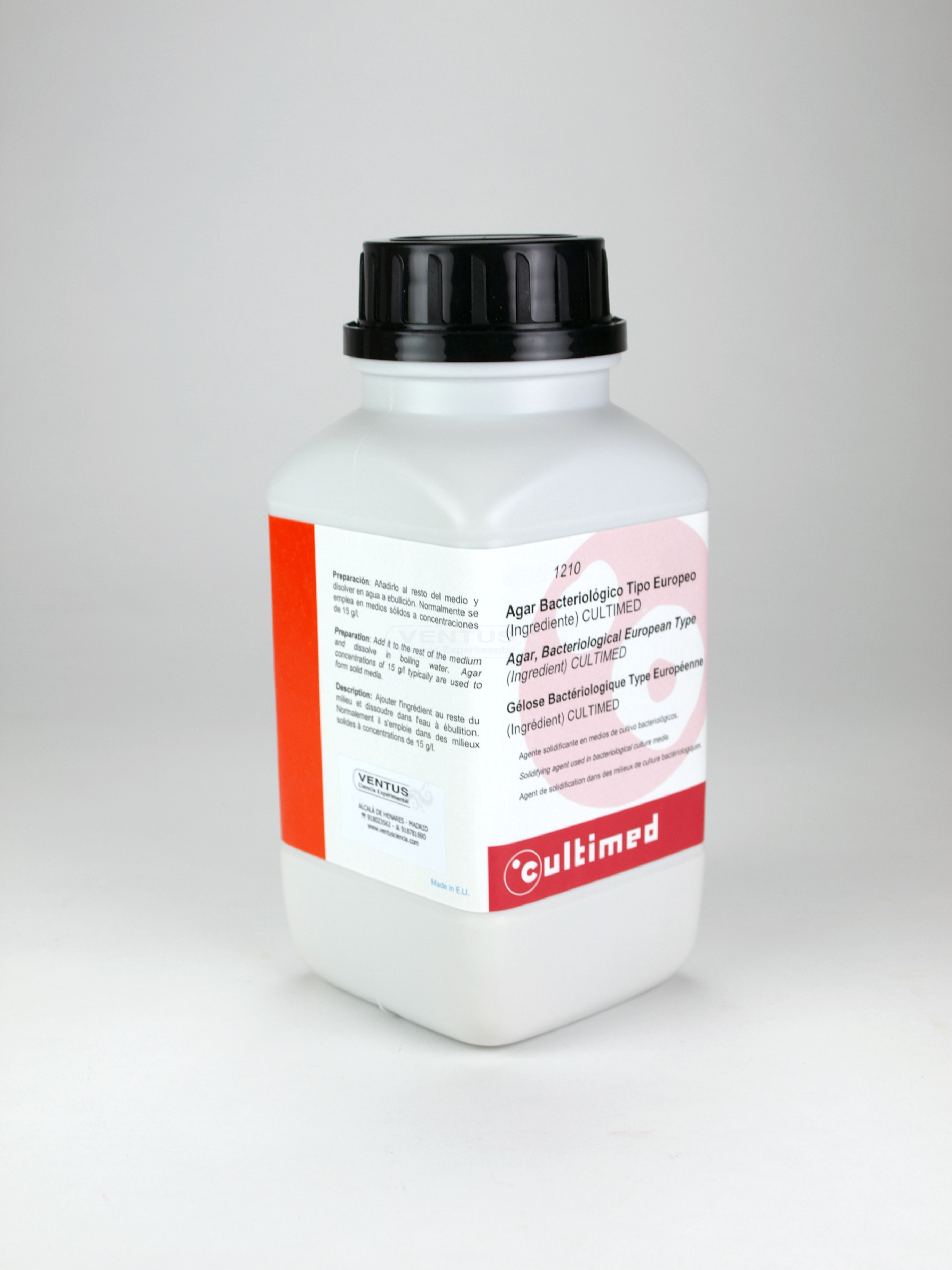 Agar Bacteriológico Tipo Europeo, 500g