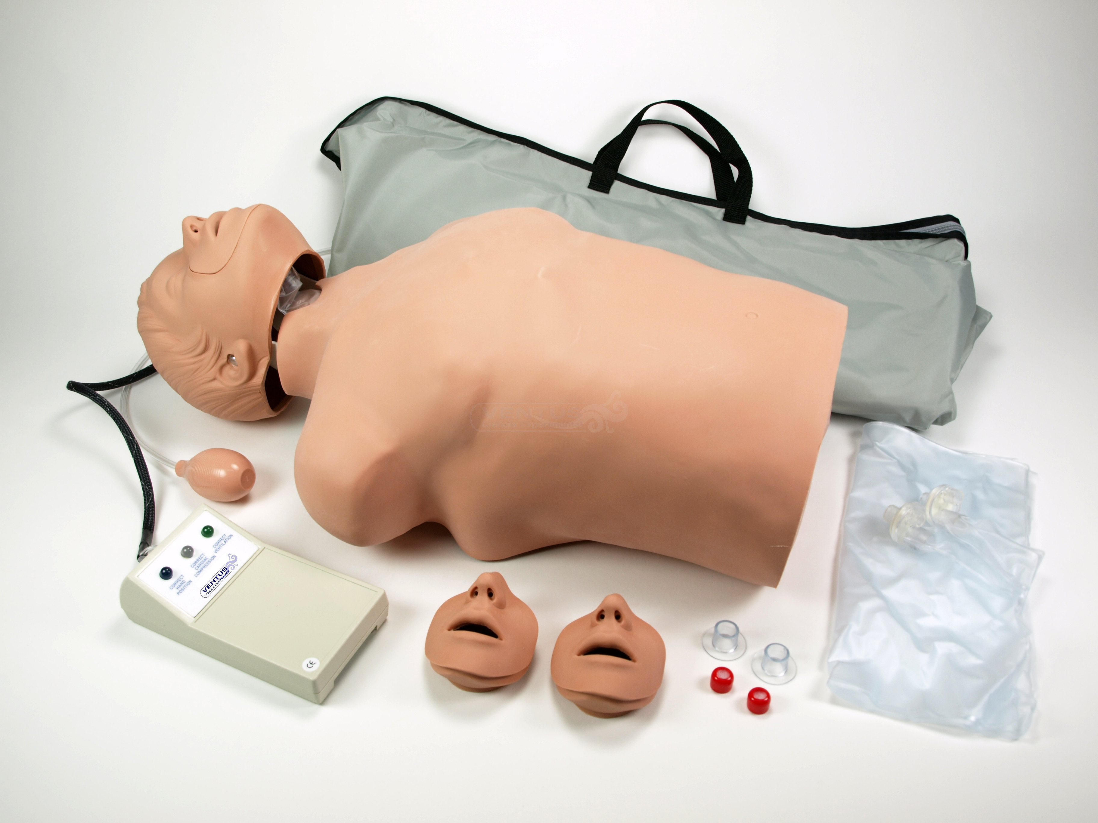 Maniquí RCP torso indicador luminoso