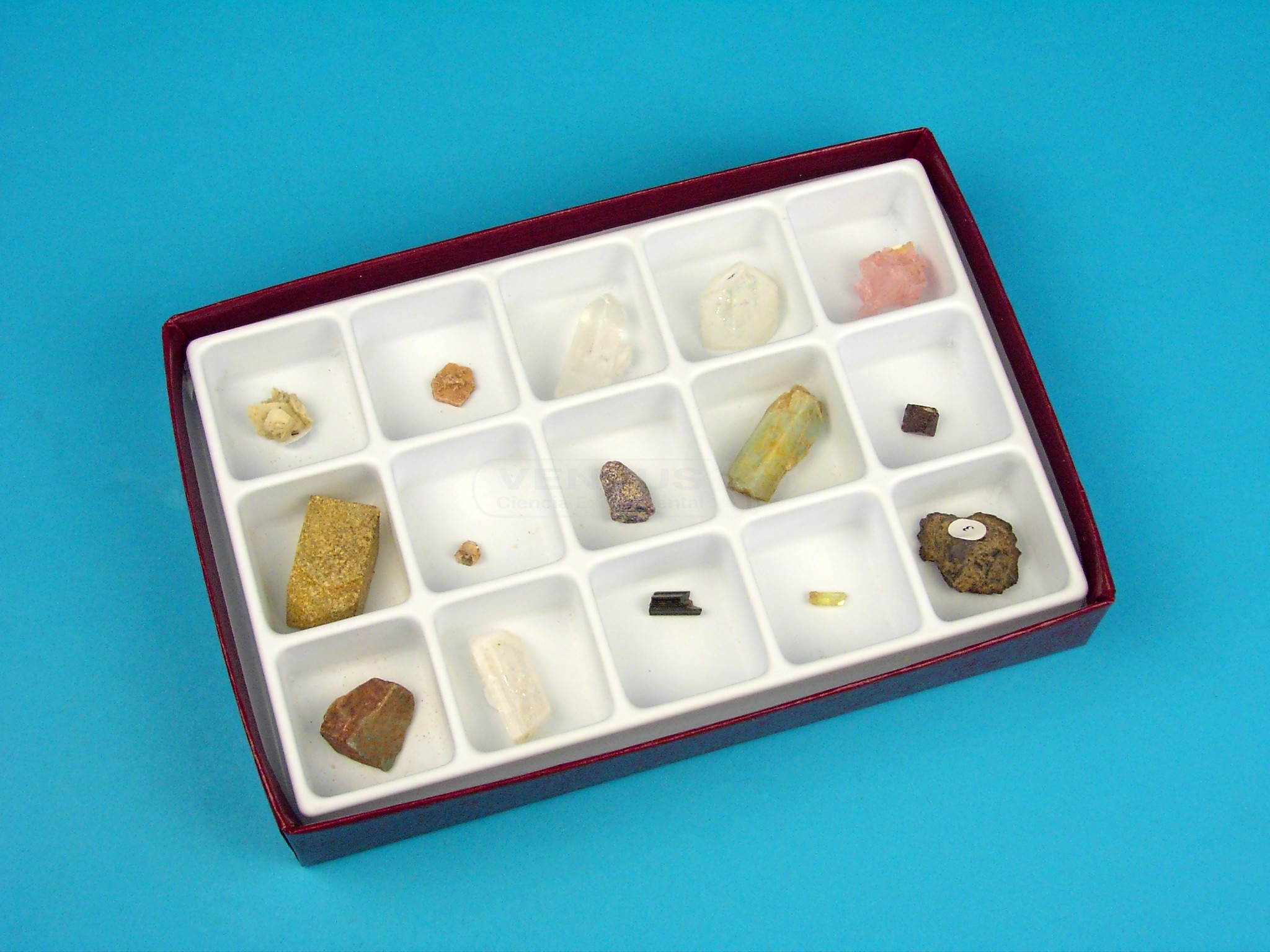 Colección cristalización de minerales