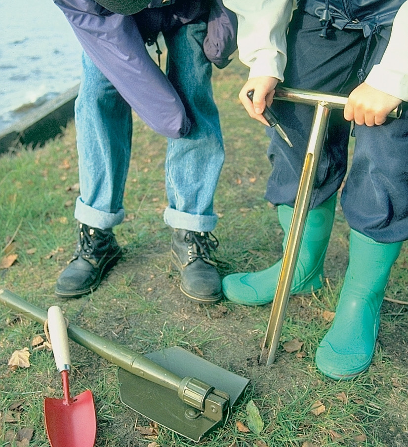 Tomador de muestras de tierra