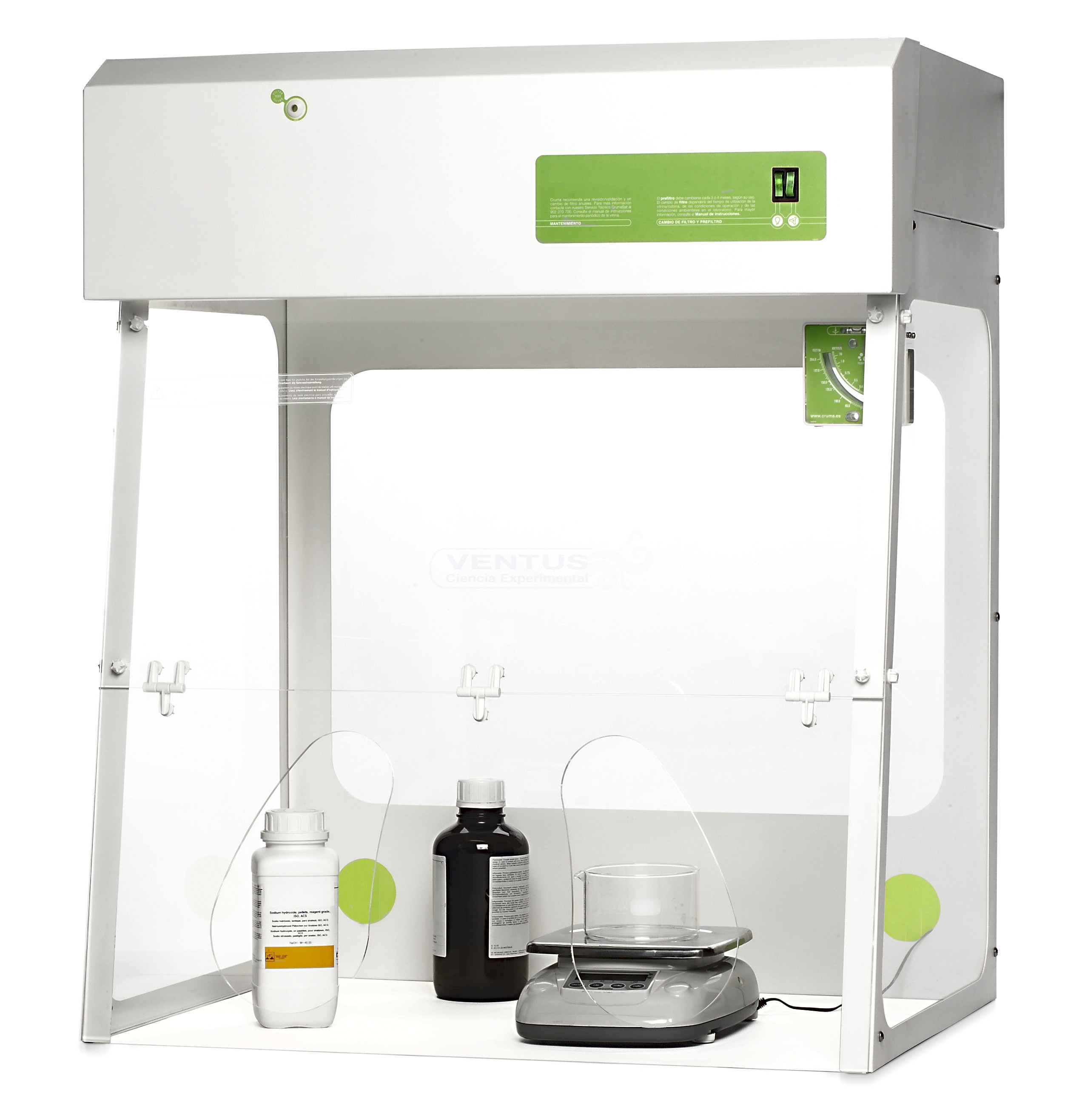 Vitrina de gases móvil