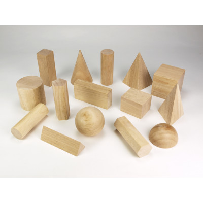 Juego cuerpos geométricos de madera