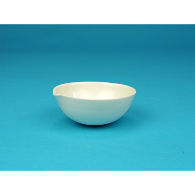 Cápsula porcelana fondo redondo, 110 mm Ø