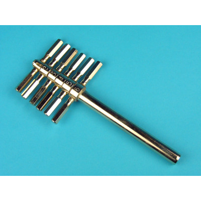 Taladra tapones, 6 calibres