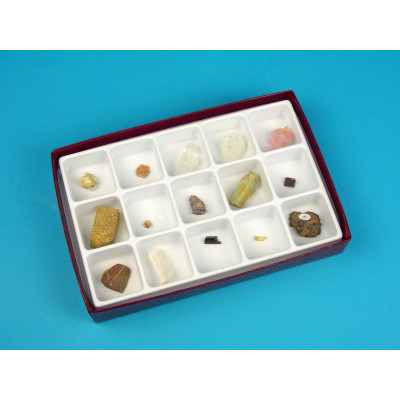 Colección cristalización de minerales