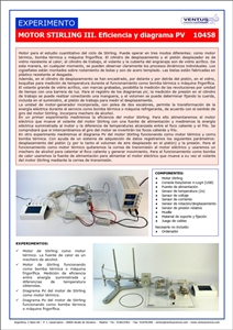 10458 Motor Stirling III - Eficiencia y diagrama PV