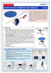 11564-68 DISPOSITIVO Y CUERPOS PE MOMENTO DE INERCIA