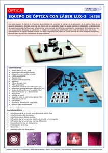 14550 EQUIPO DE OPTICA CON LASER LUX-3