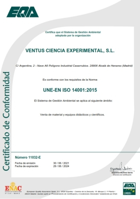 ISO 14001 Ventus Ciencia Experimental